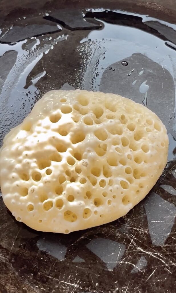 Qatayef bubbles
