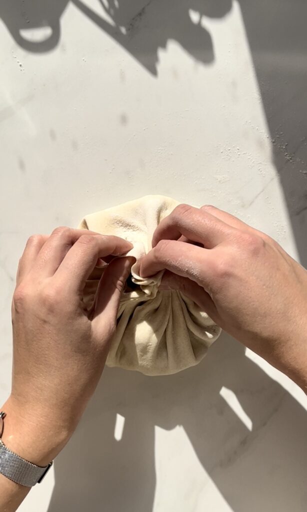 Wrapping a dumpling