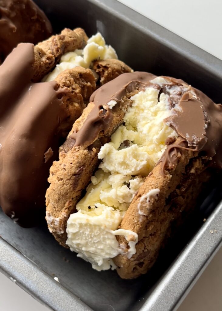 homemade ice cream sandwich