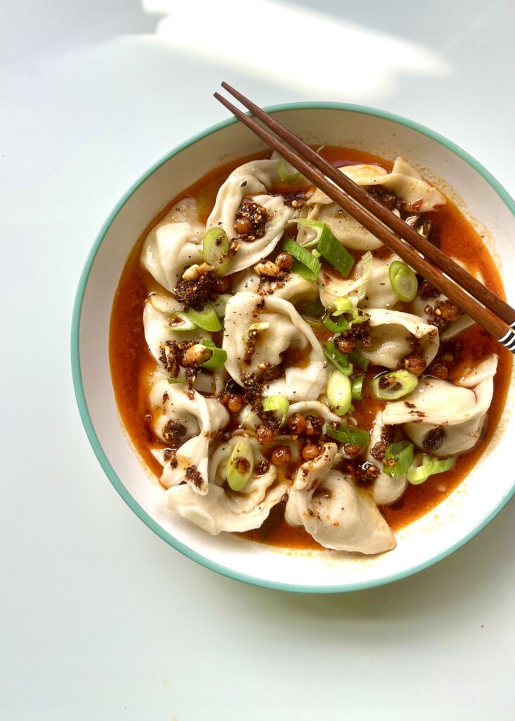 Veggie Chilli Oil Wontons