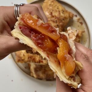 Hot Honey Fruit Pastries