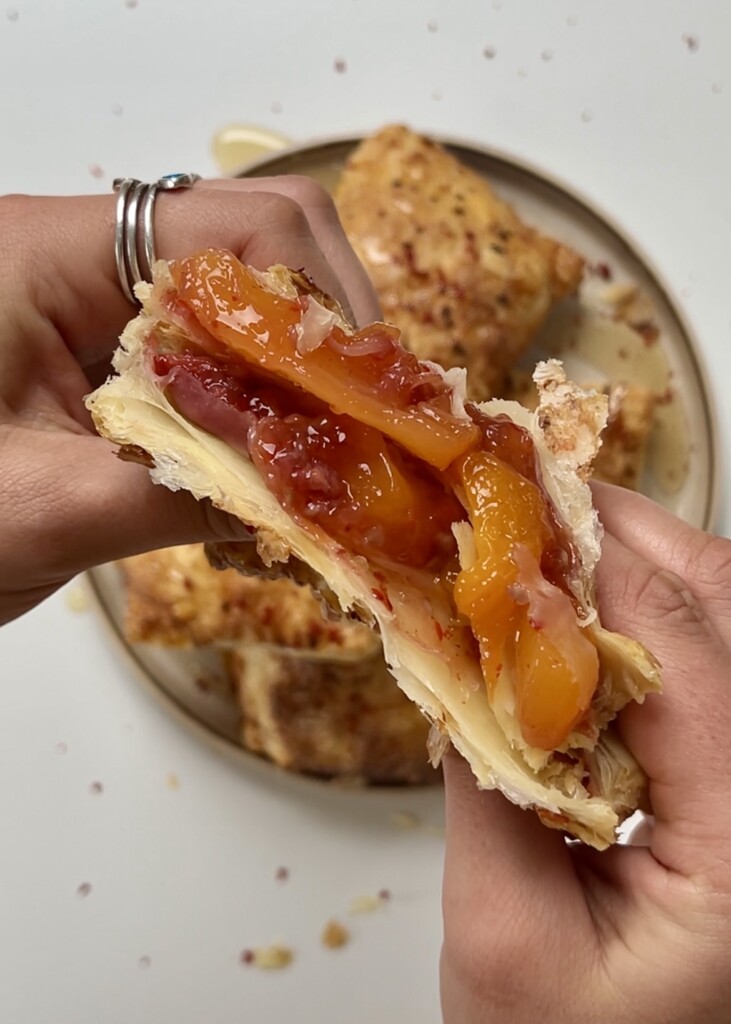 Hot Honey Fruit Pastries