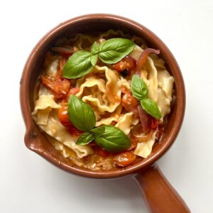 Baked Mozzarella Mafalde Pasta