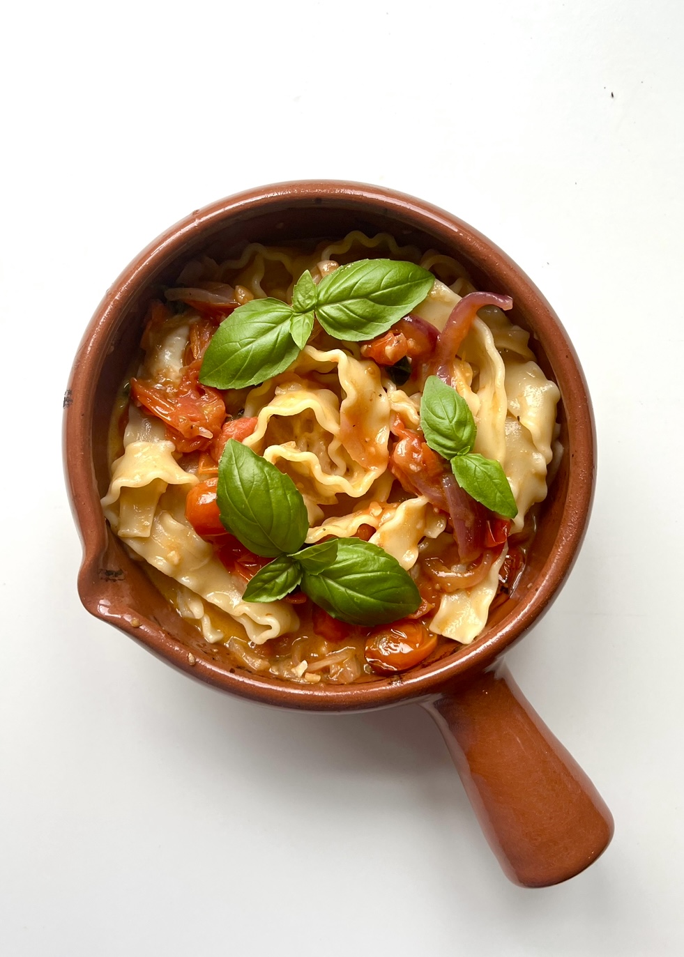 Baked Mozzarella Mafalde Pasta