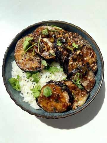 Sticky Ginger Aubergine