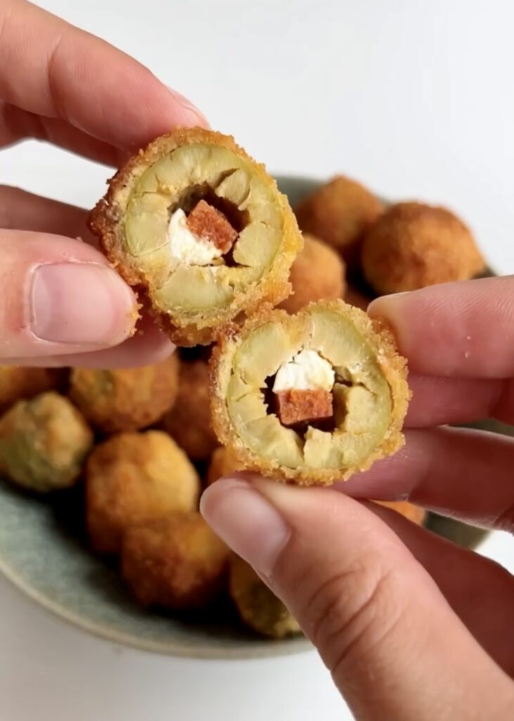 Deep-Fried Stuffed Olives