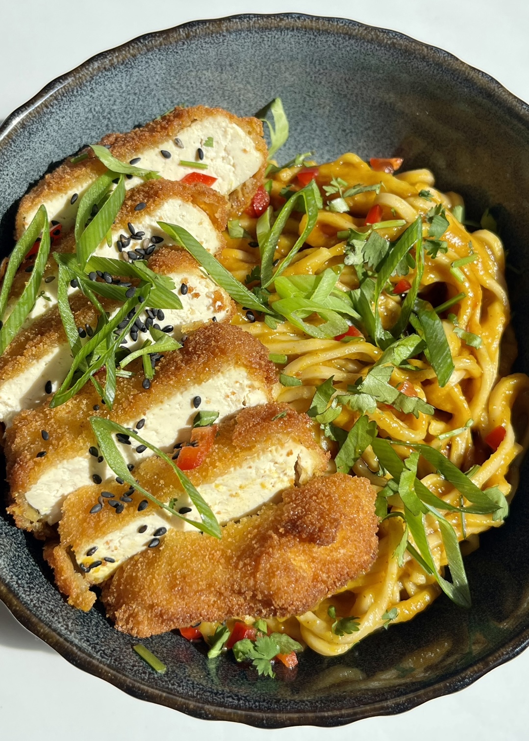 Tofu Katsu Noodles