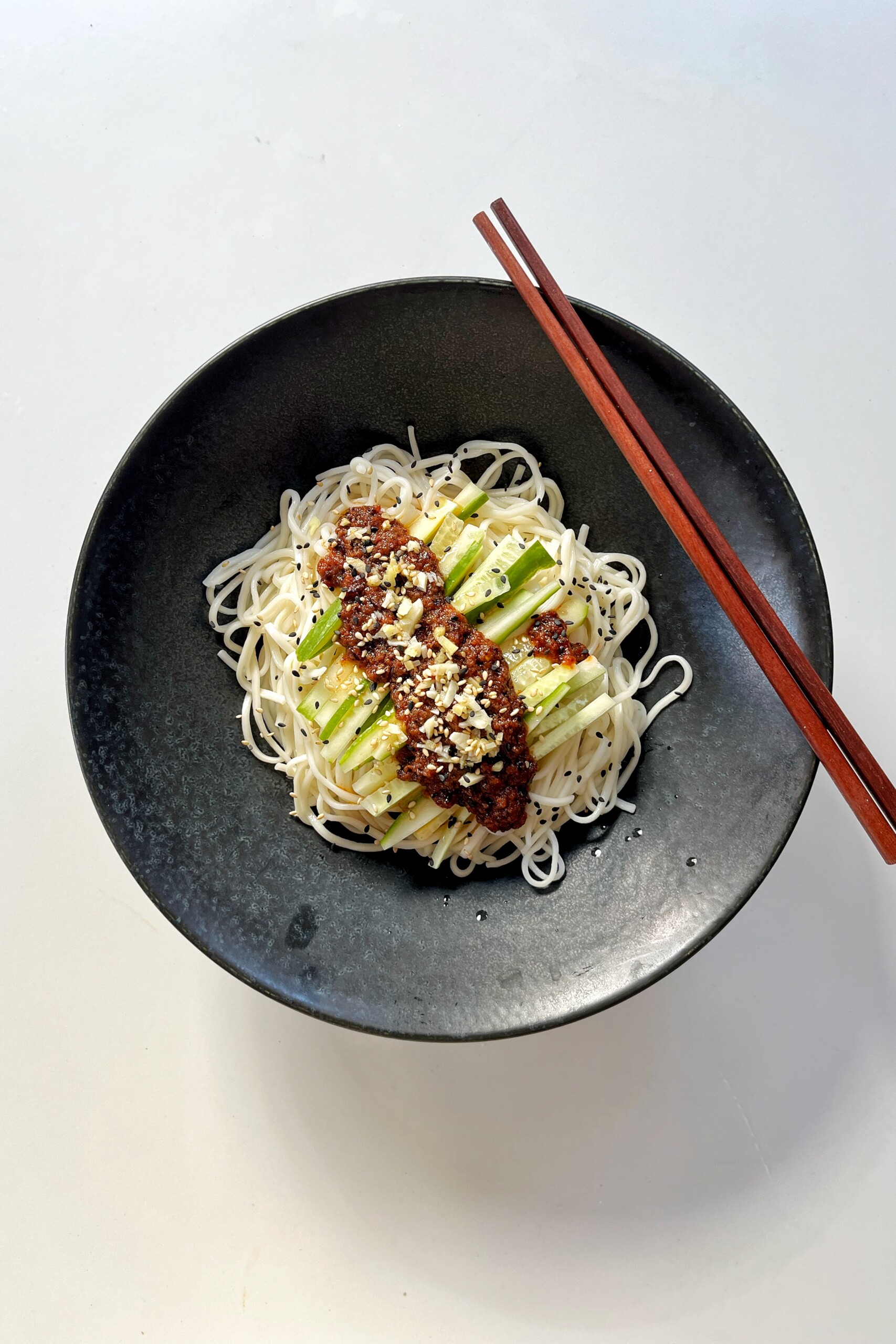 Easy Gochugaru Noodles with sesame.