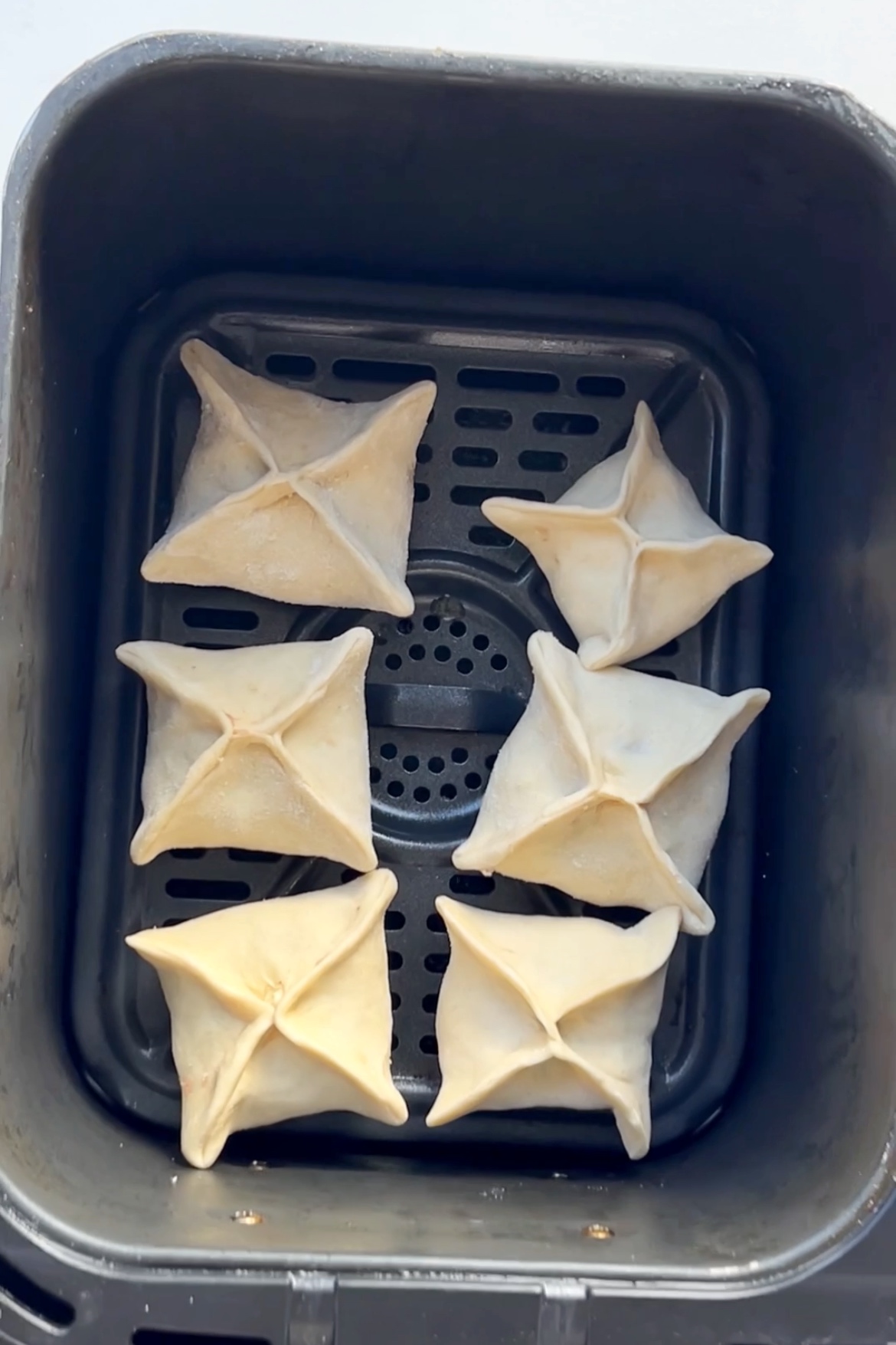 Air Frying Dumplings.