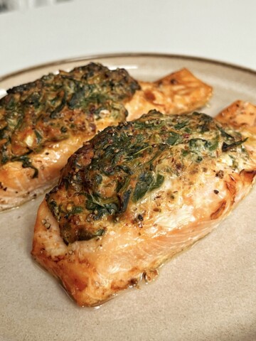 Stuffed Salmon in Air Fryer.