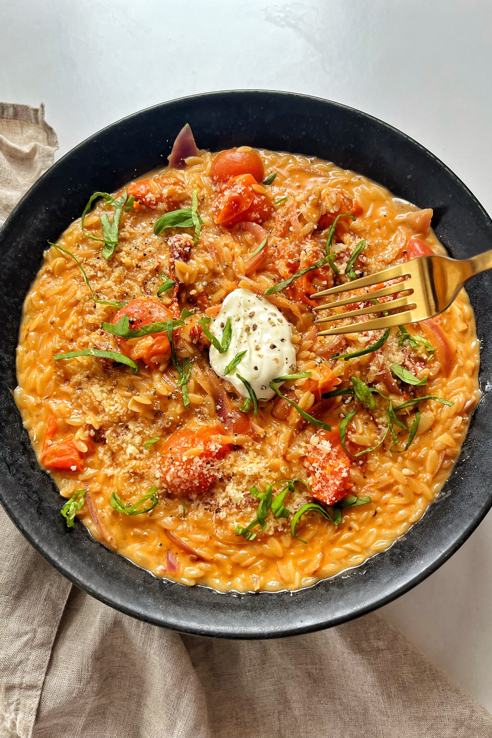 Tomato Orzotto Recipe. 