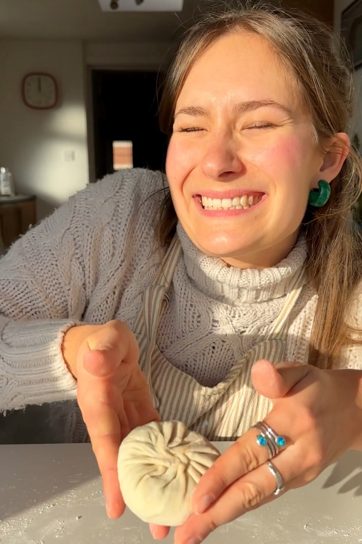 Wrapped up dumpling.