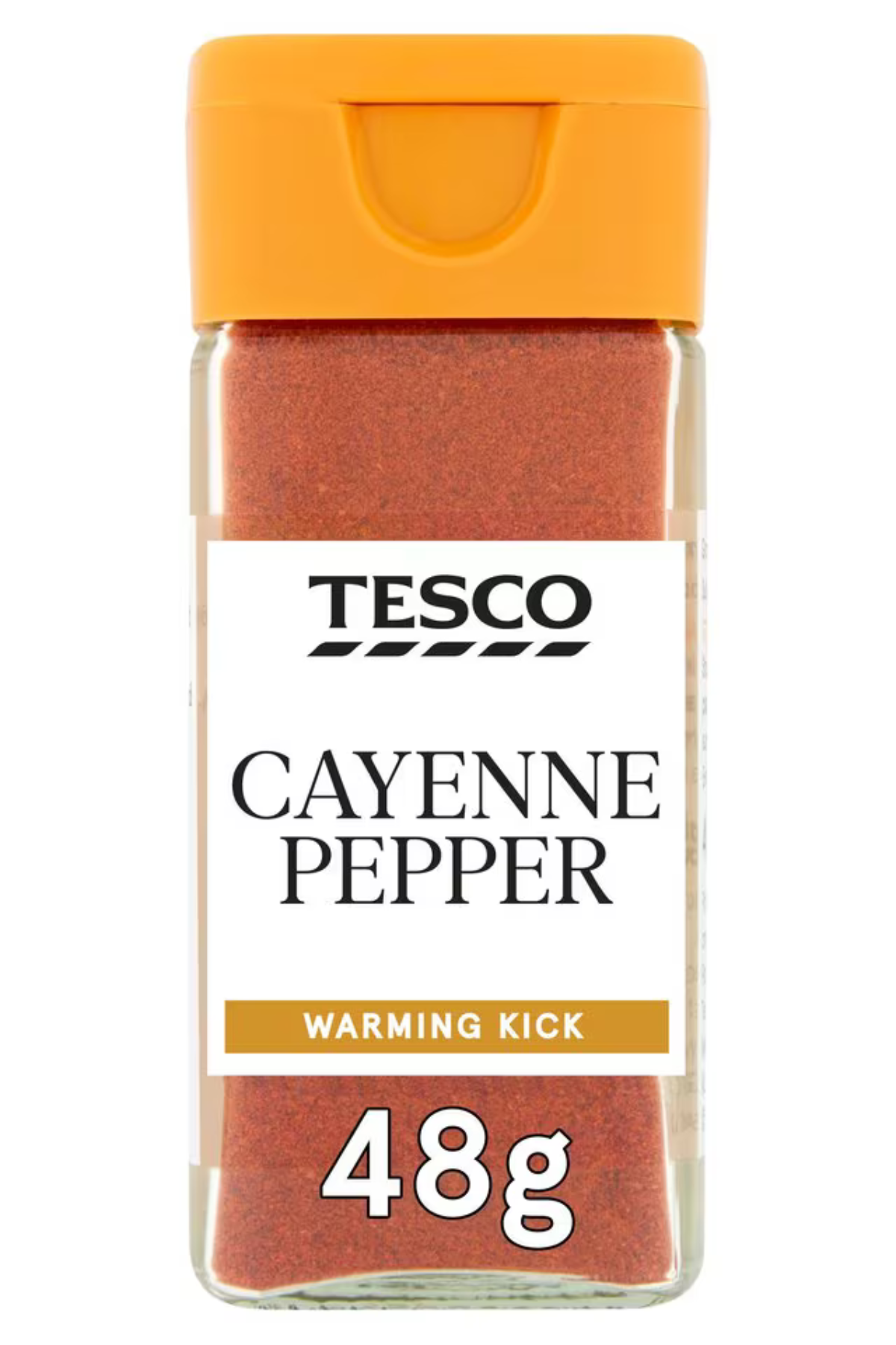 Cayenne pepper bottle.