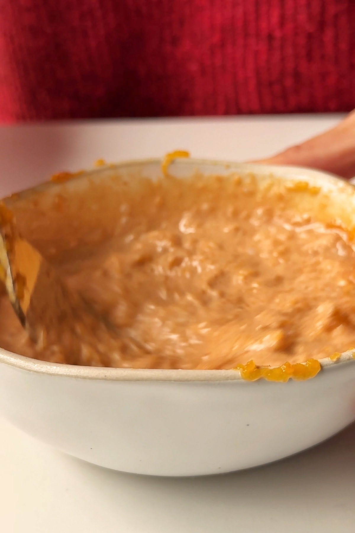 Sushi sandwich dipping sauce.