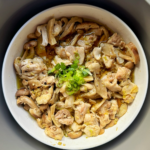 lemongrass chicken and shiitake bowl.