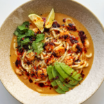 shrimp with ramen noodles