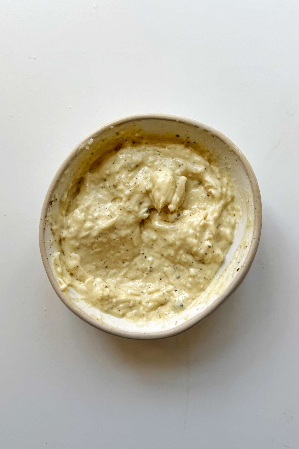 Make the caesar dressing sauce.