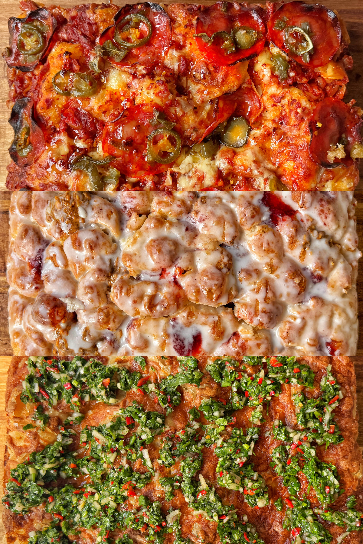 focaccia three ways
