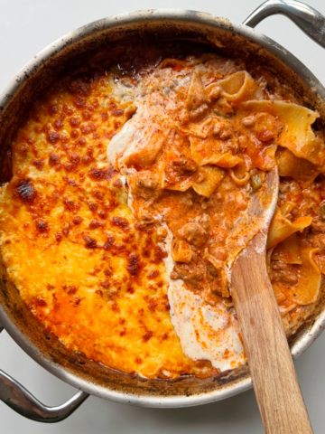 one pot lasagna.