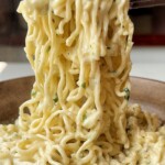 Garlic parmesan noodle pull.