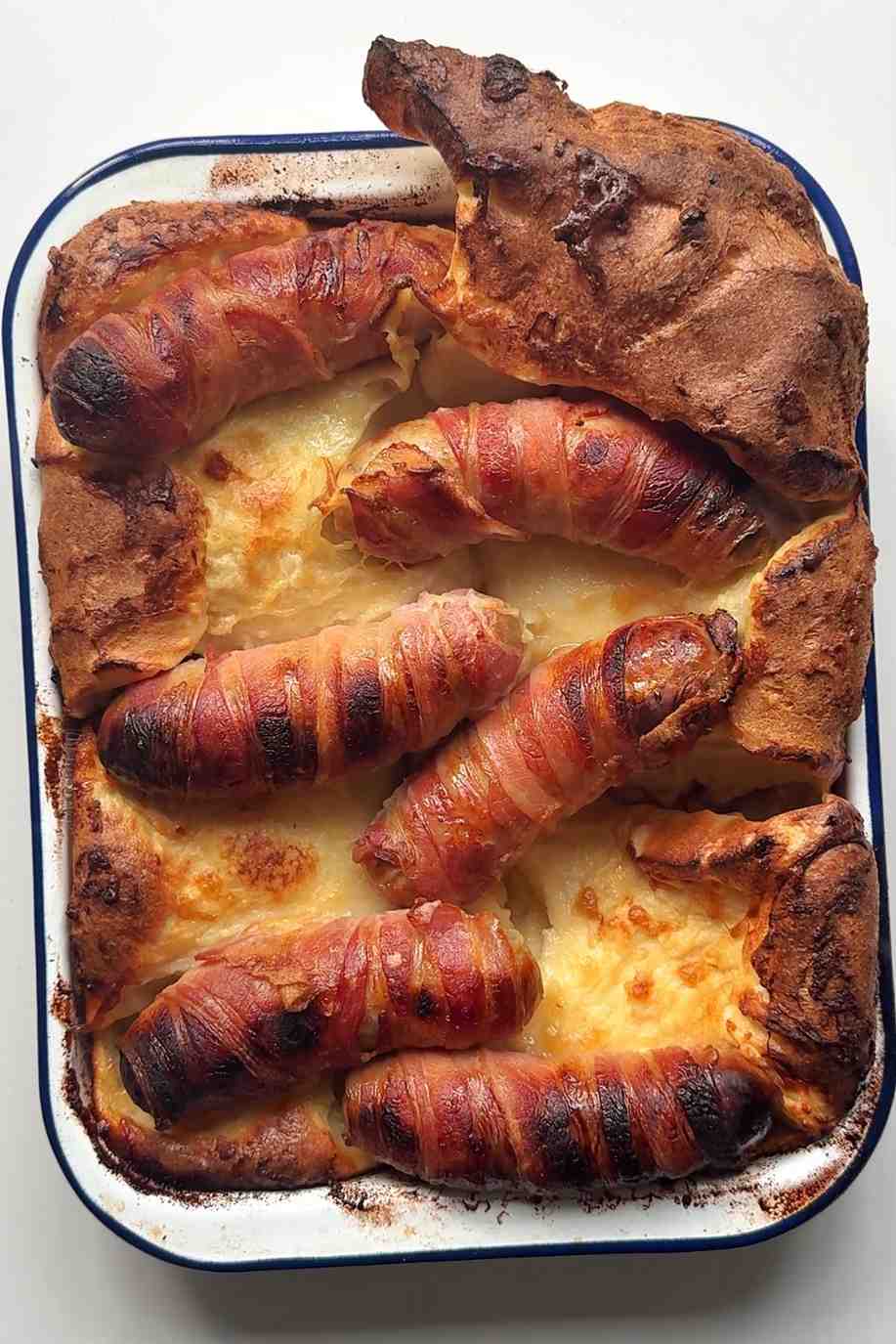 Pigs in blankets toad in the hole.