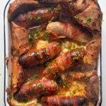 Tray of pigs in blankets toad in the hole.