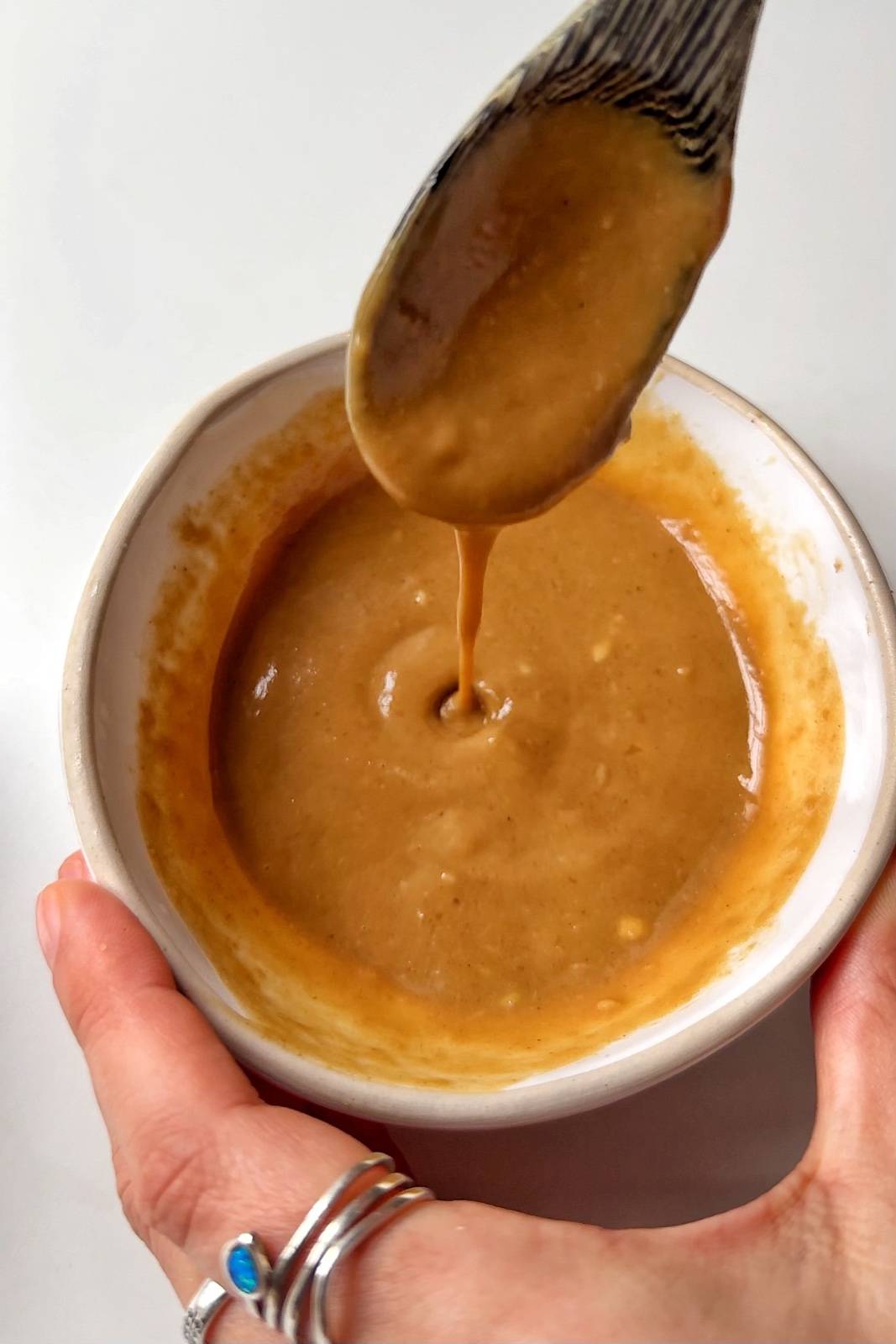 Tahini sauce.
