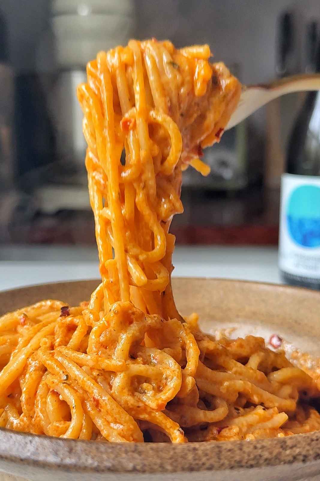 spaghetti pull in a bowl.